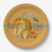 Paper Plates: Harvest Blessings ペーパープレート (正面)