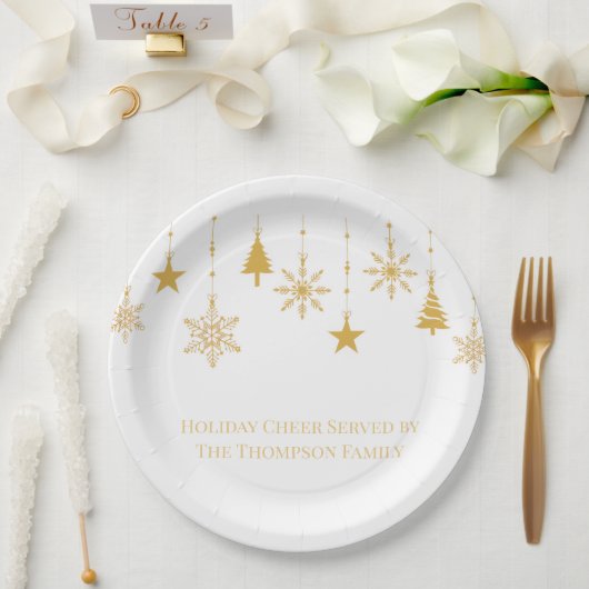 Paper Plates – Holiday Celebration Tableware ペーパープレート (ウェディング)