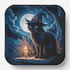 Paper Plates Série 1  Black Cat 11 ペーパープレート