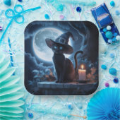 Paper Plates Série 1 Black Cat 12 ペーパープレート (パーティー)