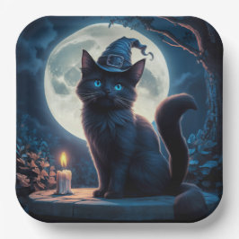 Paper Plates Série 1  Black Cat 13 ペーパープレート