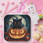 Paper Plates Série 1 Black Cat 15 ペーパープレート (パーティー)