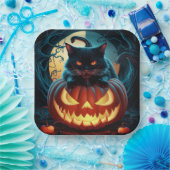 Paper Plates Série 1  Black Cat 16 ペーパープレート (パーティー)