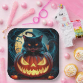 Paper Plates Série 1  Black Cat 16 ペーパープレート (パーティー)