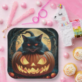 Paper Plates Série 1  Black Cat 17 ペーパープレート (パーティー)