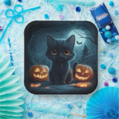 Paper Plates Série 1  Black Cat 19 ペーパープレート (パーティー)