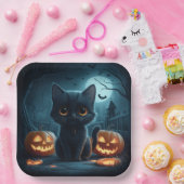 Paper Plates Série 1  Black Cat 19 ペーパープレート (パーティー)