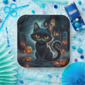 Paper Plates Série 1  Black Cat 20 ペーパープレート (パーティー)