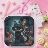 Paper Plates Série 1  Black Cat 20 ペーパープレート (パーティー)