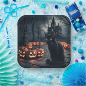 Paper Plates Série 1 Black Cat 22 ペーパープレート (パーティー)