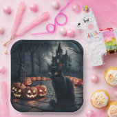 Paper Plates Série 1 Black Cat 22 ペーパープレート (パーティー)