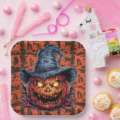 Paper plates  Série 1 Pumpkin 07 ペーパープレート (パーティー)