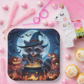 Paper Plates Série 3 Raccoon 02 ペーパープレート (パーティー)