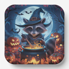 Paper Plates Série 3 Raccoon 02 ペーパープレート