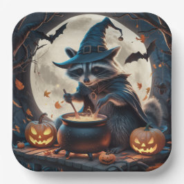 Paper Plates Série 3 Raccoon 06 ペーパープレート