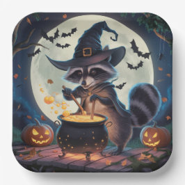 Paper Plates Série 3 Raccoon 07 ペーパープレート