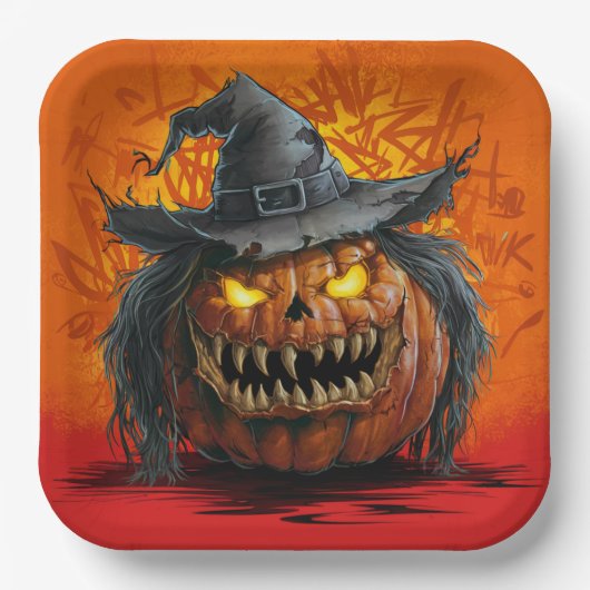 Paper Plates Série 9 Pumpkin 03 ペーパープレート (正面)