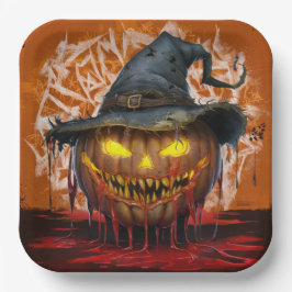 Paper Plates Série 9 Pumpkin 04 ペーパープレート