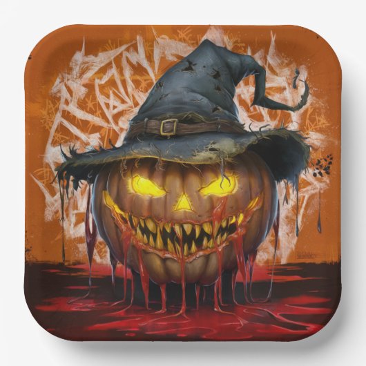 Paper Plates Série 9 Pumpkin 04 ペーパープレート (正面)