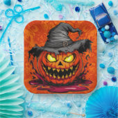 Paper Plates Série 9 Pumpkin 07 ペーパープレート (パーティー)