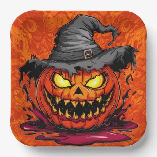 Paper Plates Série 9 Pumpkin 07 ペーパープレート (正面)