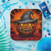 Paper Plates Série 9 Pumpkin 08 ペーパープレート (パーティー)