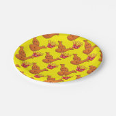 Paper Plates, Yellow French Fries Chicken ペーパープレート (アングル)