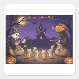 Paper&Pukku ハッピーハロウィン！ スクエアシール