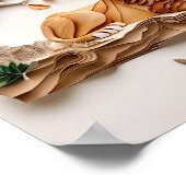 Paper Quilling Lion Poster, Kids Room, Nursery.  ポスター (角)