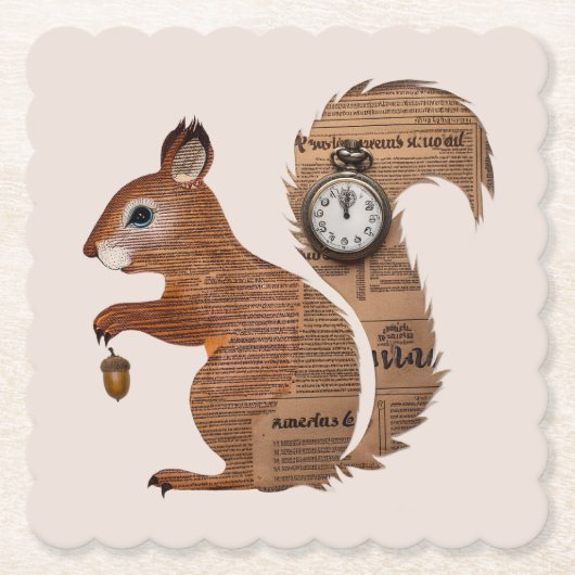 Paper Squirrel Coaster ペーパーコースター (正面)