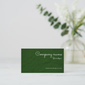 Paper texture life coach green QR Business Card 名刺 (スタンド正面)