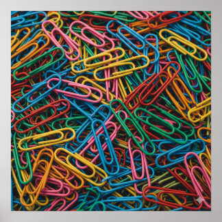 Paperclipカラフルクラスタ ポスター