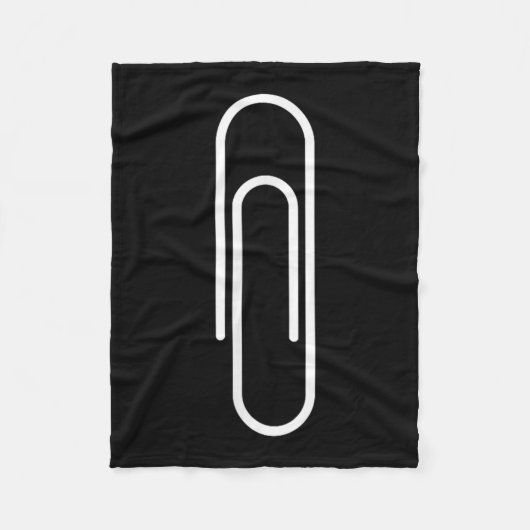 Paperclip, Funny, Jokes, Sarcastic  フリースブランケット (正面)