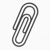Paperclip Sticker – Symbol of Solidarity シール (正面)