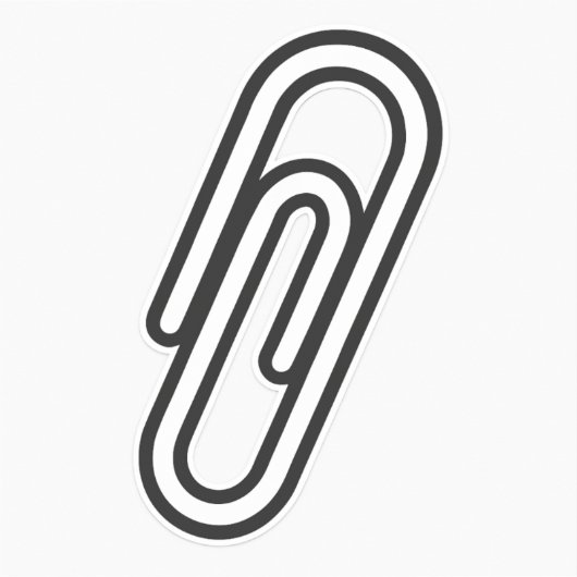 Paperclip Sticker – Symbol of Solidarity シール (正面)