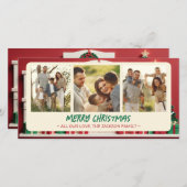 Papercraft Paper Quilling Christmas Card Photo シーズンカード (正面/裏面)