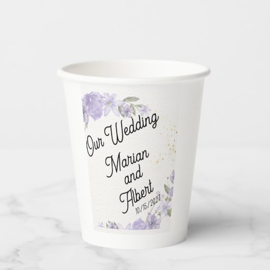 papercup for wedding 紙コップ (正面)