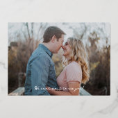 Papercut 素朴 Flowers Black Save the Date金ゴールド 箔招待状 (裏面)