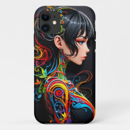 Papercut Pop Art Beauty ( 1 ) iPhone 11 ケース