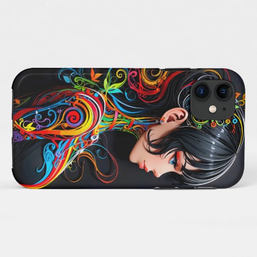 Papercut Pop Art Beauty ( 1 ) Case-Mate iPhoneケース (裏面(横))