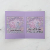 Papercut Style Easter Bunny Greeting Card カード (内部)