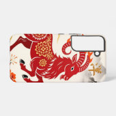 Papercut Zodiac | LNY Fire Goat Custom Samsung Galaxyケース (裏面横)