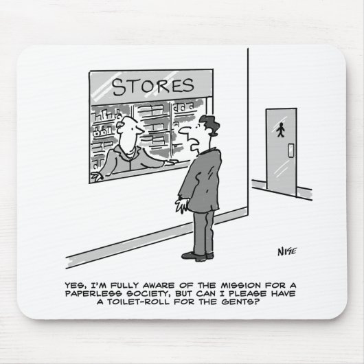 Paperless Society Theme Mouse Mat マウスパッド (正面)