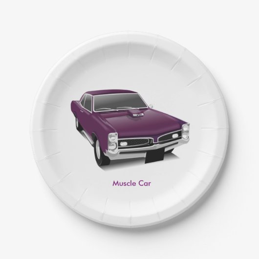#PaperPlate #MuscleCar #CarDesignPaperPlate ペーパープレート (正面)