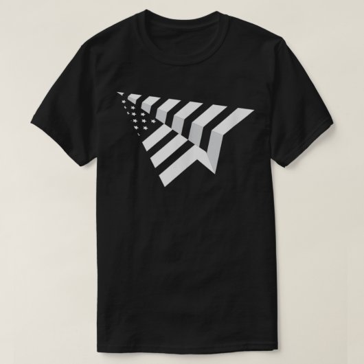 Papers Plane USA Papers Airplane  Tシャツ (デザイン正面)