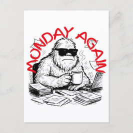 Paperwork Chaos Abominable Snowman ポストカード