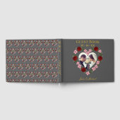 Papeterie de mariage élégante, gris galet et or, à ゲストブック (全面)