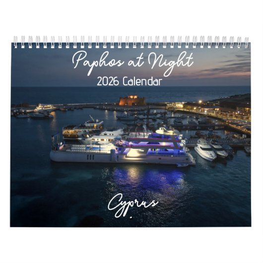 Paphos at Night 2026カレンダーby PaphosLife カレンダー (カバー)