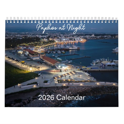 Paphos at Night Calendar by Paphos Life カレンダー (カバー)