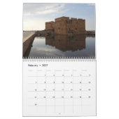 Paphos Castle viewsカレンダーby PaphosLife カレンダー (2月 2027)